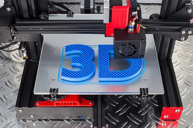 A 3D printer printing a model